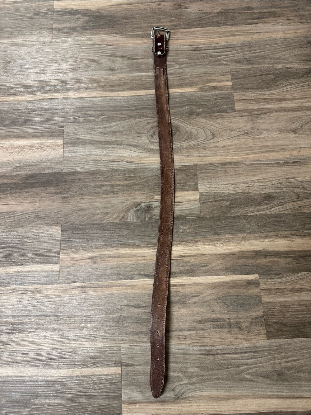 Western Style Cowhide Leather Belt - Picture 8 of 9